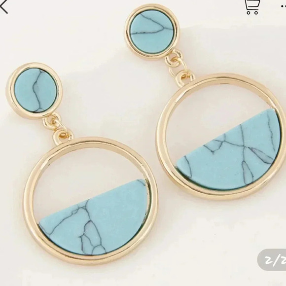 Jewelry - New stud Alloy Resin earrings.